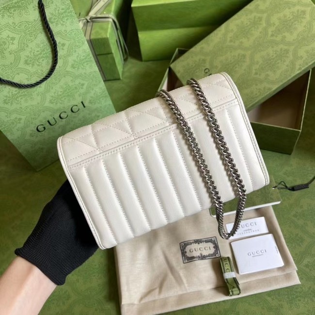 Gucci GG Marmont matelasse mini bag 474575 White