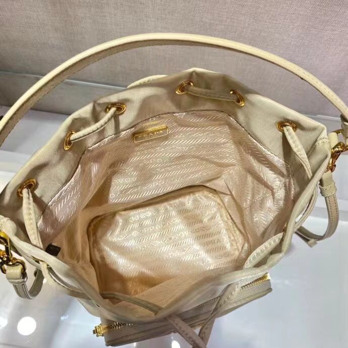 Prada Small brushed leather shoulder bag 1BA773 Biscuits Prada Small brushed leather shoulder bag 1BA773 Biscuits