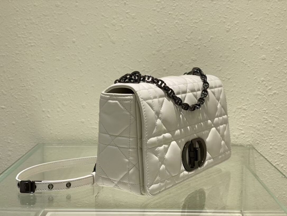 LARGE DIOR CARO BAG Gradient Cannage Lambskin M9243E white LARGE DIOR CARO BAG Gradient Cannage Lambskin M9243E white