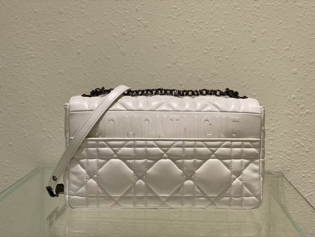 LARGE DIOR CARO BAG Gradient Cannage Lambskin M9243E white LARGE DIOR CARO BAG Gradient Cannage Lambskin M9243E white