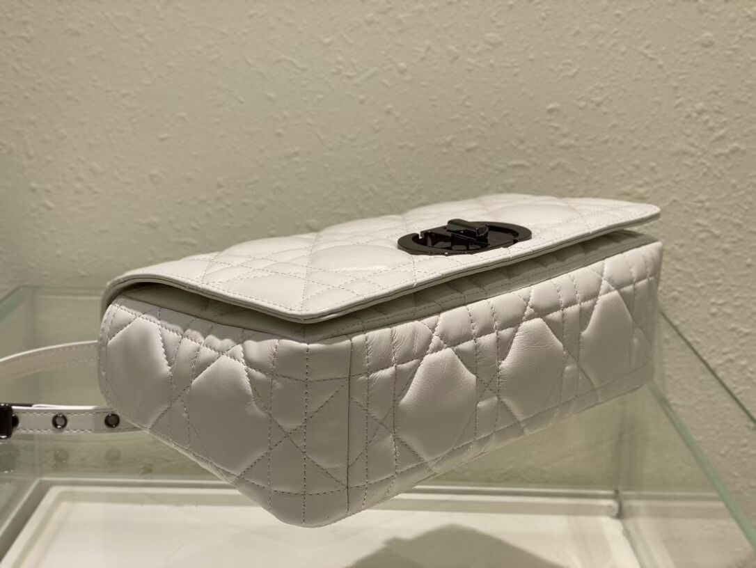 LARGE DIOR CARO BAG Gradient Cannage Lambskin M9243E white LARGE DIOR CARO BAG Gradient Cannage Lambskin M9243E white