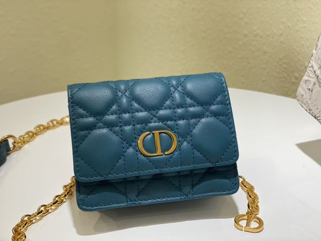 DIOR MINI BOBBY BAG Gradient Cannage Lambskin C0952 blue DIOR MINI BOBBY BAG Gradient Cannage Lambskin C0952 blue