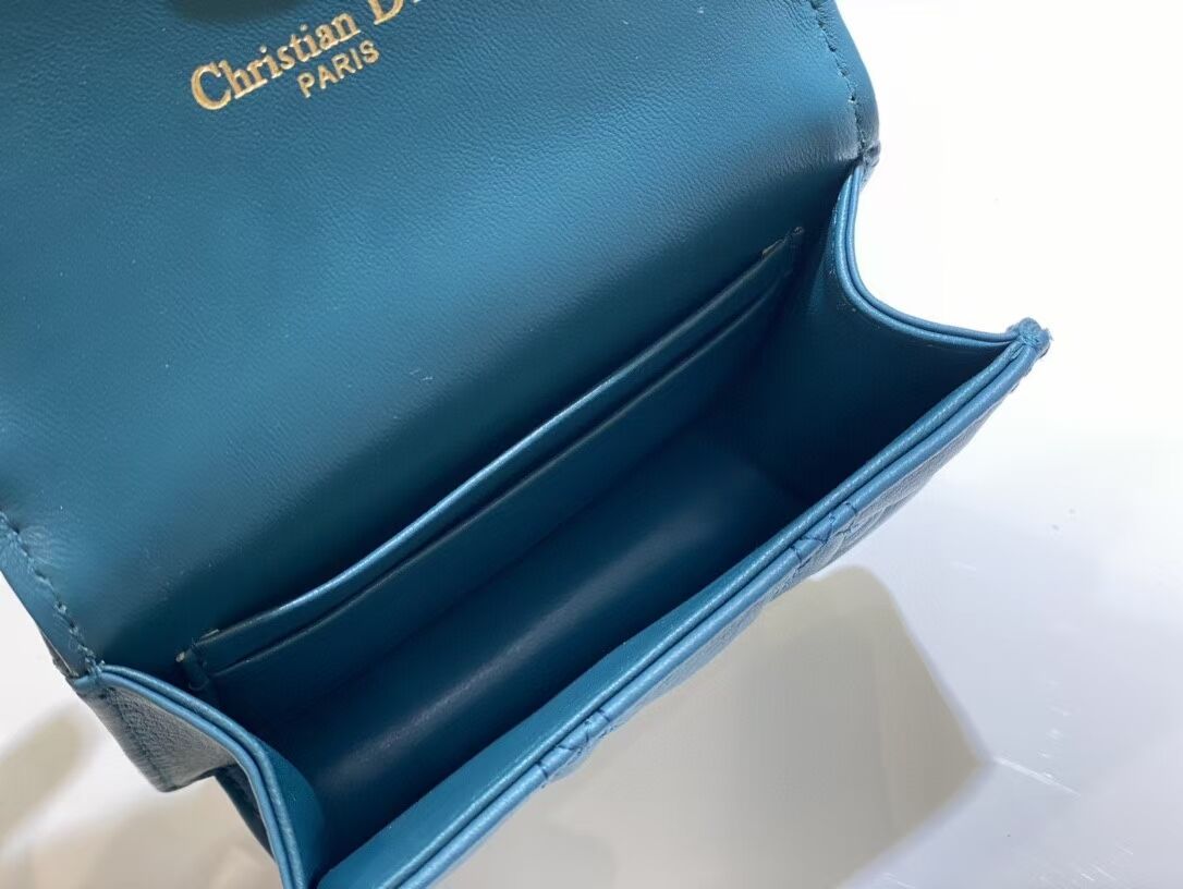 DIOR MINI BOBBY BAG Gradient Cannage Lambskin C0952 blue DIOR MINI BOBBY BAG Gradient Cannage Lambskin C0952 blue