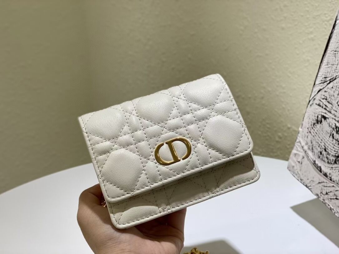DIOR MINI BOBBY BAG Gradient Cannage Lambskin C0952 white DIOR MINI BOBBY BAG Gradient Cannage Lambskin C0952 white