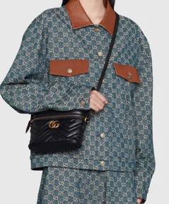 Gucci GG Marmont mini bag 672253 black Gucci GG Marmont mini bag 672253 black