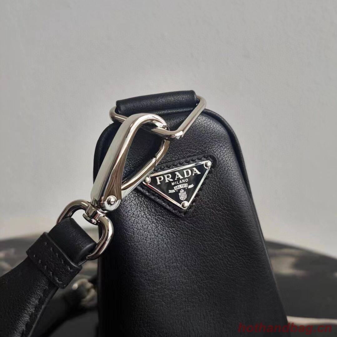 Padded nappa leather shoulder bag 1AH190 black Padded nappa leather shoulder bag 1AH190 black