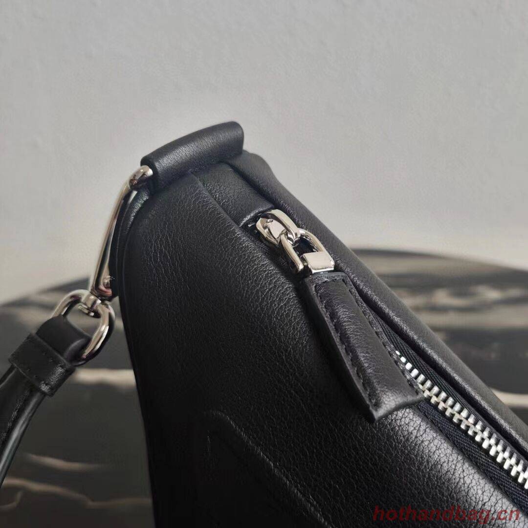 Padded nappa leather shoulder bag 1AH190 black Padded nappa leather shoulder bag 1AH190 black