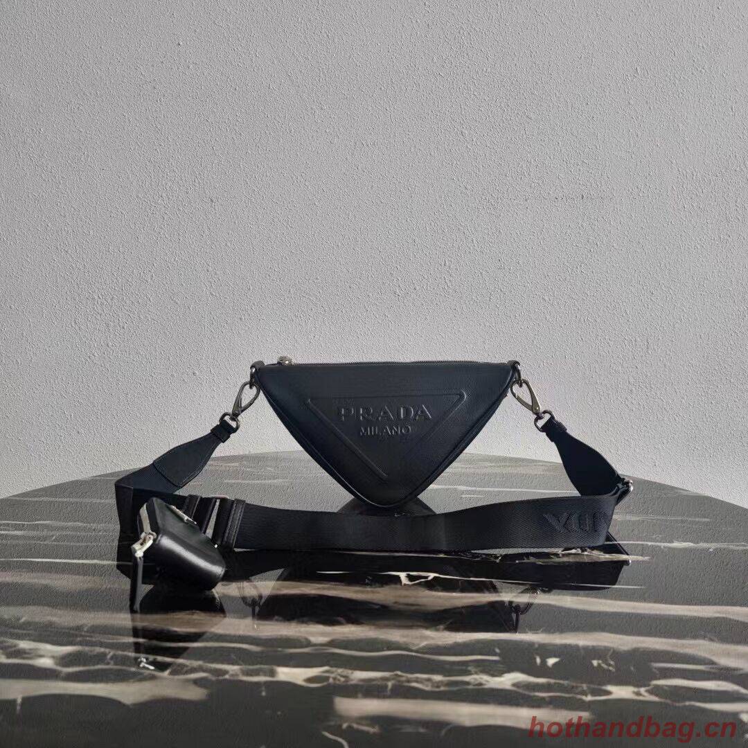 Padded nappa leather shoulder bag 1AH190 black Padded nappa leather shoulder bag 1AH190 black