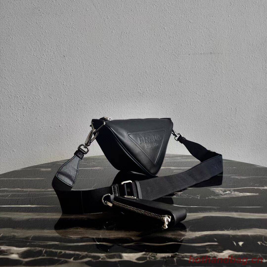 Padded nappa leather shoulder bag 1AH190 black Padded nappa leather shoulder bag 1AH190 black