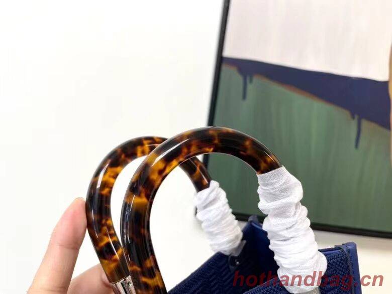 FENDI MINI SUNSHINE SHOPPER FF fabric mini-bag 8BS051AG dark blue FENDI MINI SUNSHINE SHOPPER FF fabric mini-bag 8BS051AG dark blue