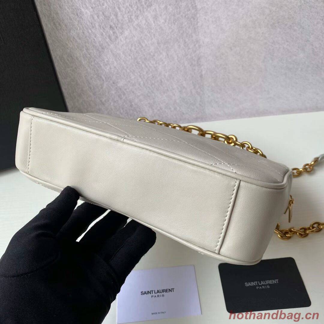 YSL LE MAILLON SMALL CHAIN BAG IN QUILTED LAMBSKIN 6693081 BLANC VINTAGE YSL LE MAILLON SMALL CHAIN BAG IN QUILTED LAMBSKIN 6693081 BLANC VINTAGE