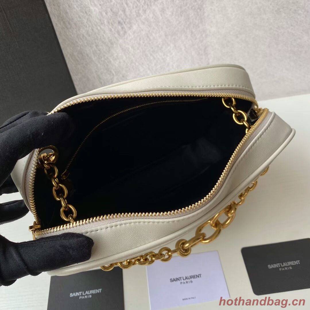 YSL LE MAILLON SMALL CHAIN BAG IN QUILTED LAMBSKIN 6693081 BLANC VINTAGE YSL LE MAILLON SMALL CHAIN BAG IN QUILTED LAMBSKIN 6693081 BLANC VINTAGE