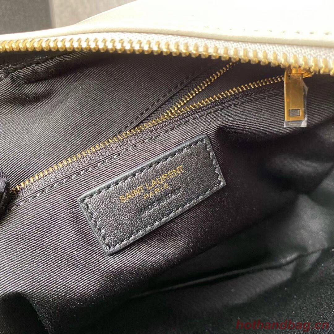 YSL LE MAILLON SMALL CHAIN BAG IN QUILTED LAMBSKIN 6693081 BLANC VINTAGE YSL LE MAILLON SMALL CHAIN BAG IN QUILTED LAMBSKIN 6693081 BLANC VINTAGE