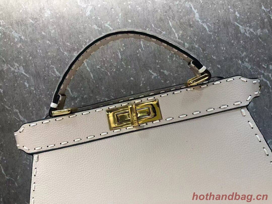 Fendi Peekaboo ISeeU MEDIUM leather bag F8637 Beige Fendi Peekaboo ISeeU MEDIUM leather bag F8637 Beige