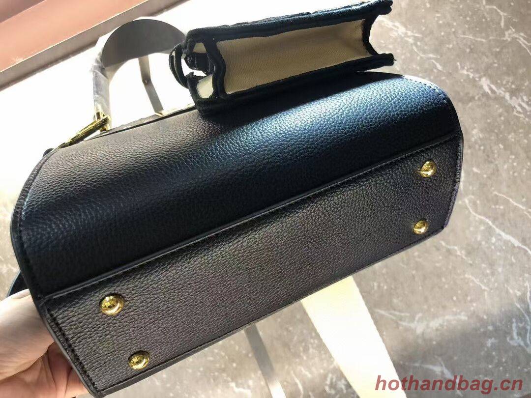 Fendi Peekaboo ISeeU Small leather bag F8636 BLACK Fendi Peekaboo ISeeU Small leather bag F8636 BLACK