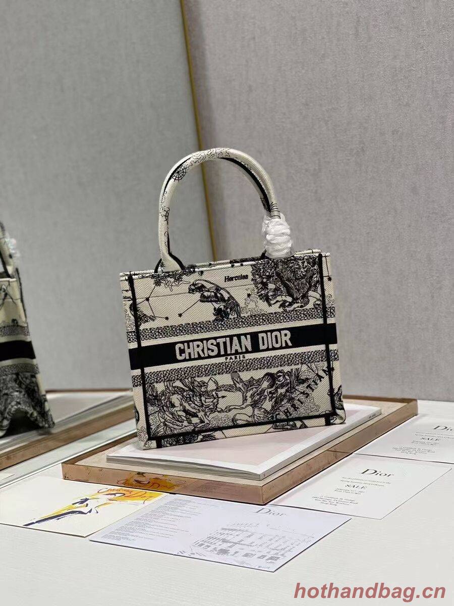 SMALL DIOR BOOK TOTE Embroidery C1331-4 SMALL DIOR BOOK TOTE Embroidery C1331-4