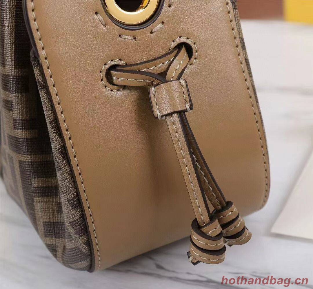 FENDI TOUCH leather bag 8BS059 brown FENDI TOUCH leather bag 8BS059 brown