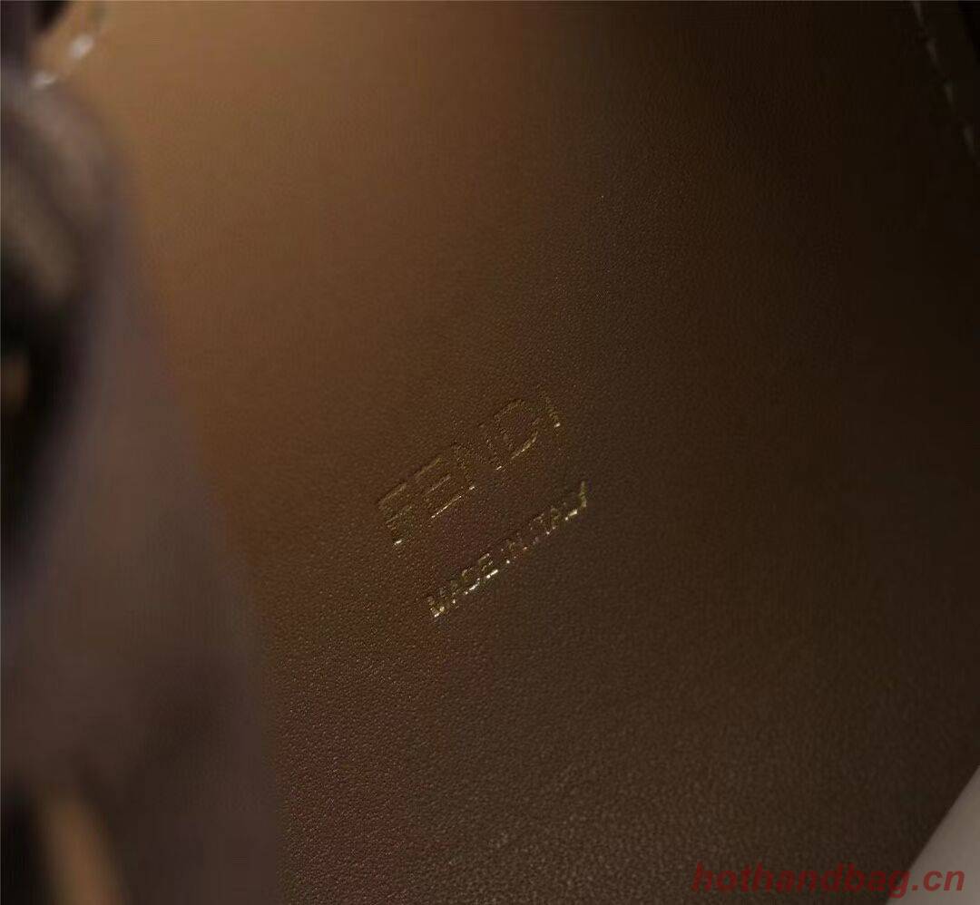 FENDI TOUCH leather bag 8BS059 brown FENDI TOUCH leather bag 8BS059 brown