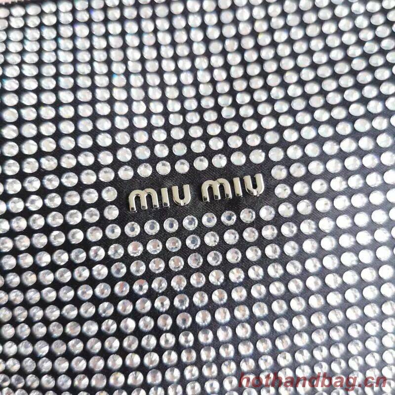 miu miu Leather Shoulder Bag 6BC203 black miu miu Leather Shoulder Bag 6BC203 black