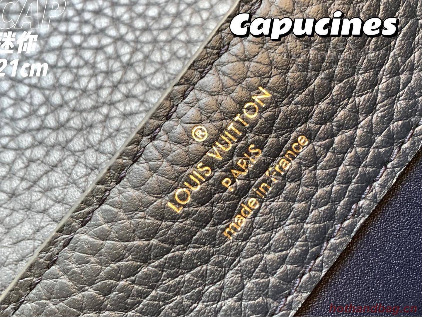 Louis Vuitton CAPUCINES PM Original Python Leather N80041 Navy Louis Vuitton CAPUCINES PM Original Python Leather N80041 Navy