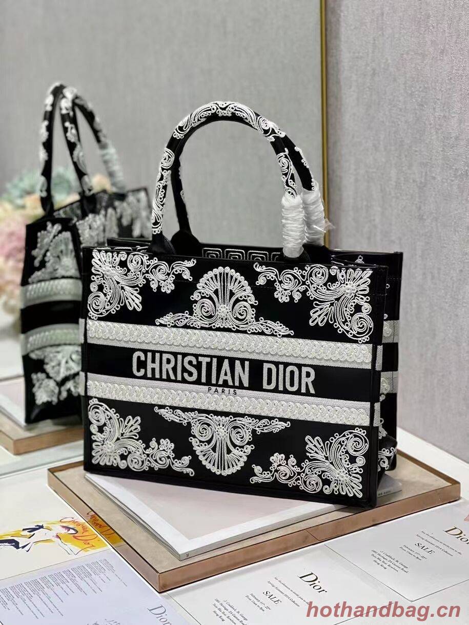 DIOR BOOK TOTE leather C1287-25 black DIOR BOOK TOTE leather C1287-25 black