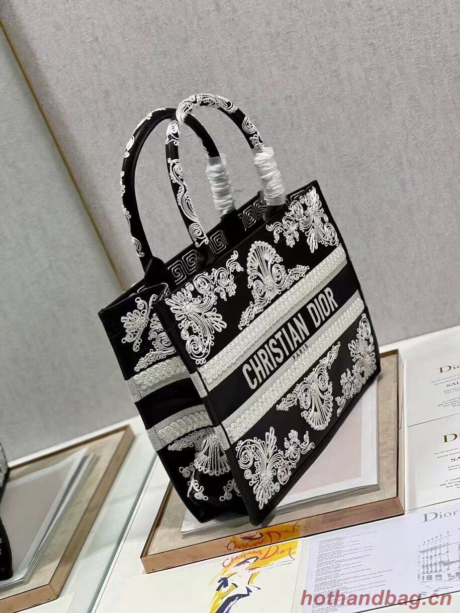 DIOR BOOK TOTE leather C1287-25 black DIOR BOOK TOTE leather C1287-25 black