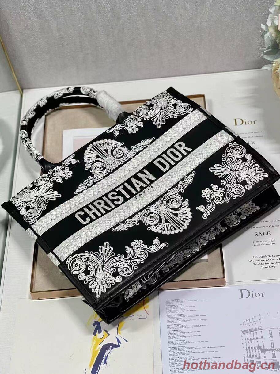 DIOR BOOK TOTE leather C1287-25 black DIOR BOOK TOTE leather C1287-25 black