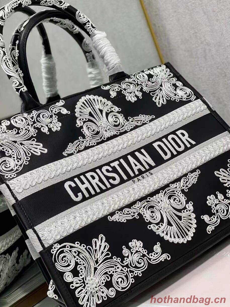 DIOR BOOK TOTE leather C1287-25 black DIOR BOOK TOTE leather C1287-25 black