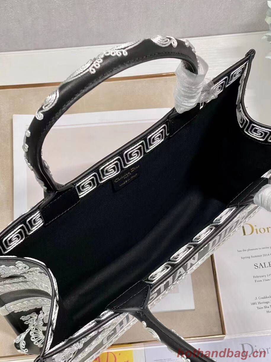 DIOR BOOK TOTE leather C1287-25 black DIOR BOOK TOTE leather C1287-25 black