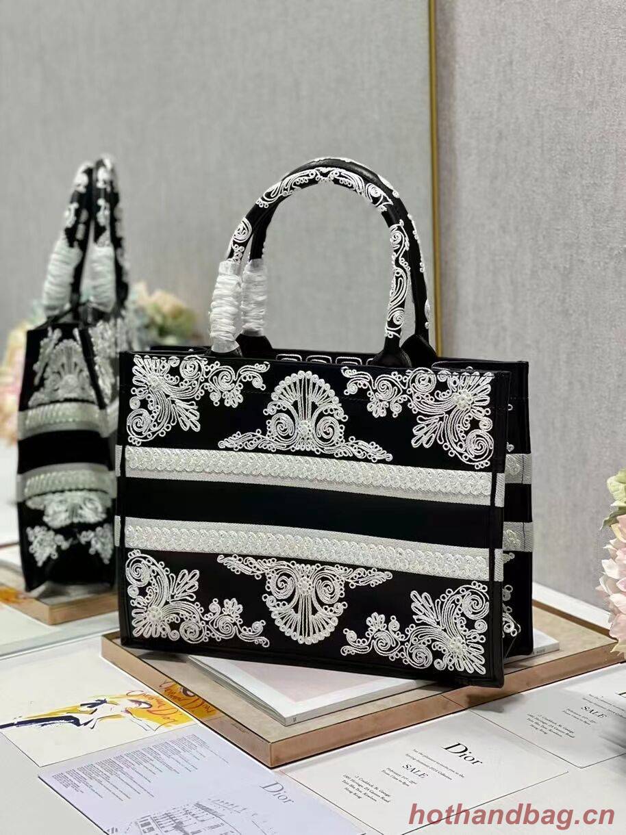 DIOR BOOK TOTE leather C1287-25 black DIOR BOOK TOTE leather C1287-25 black