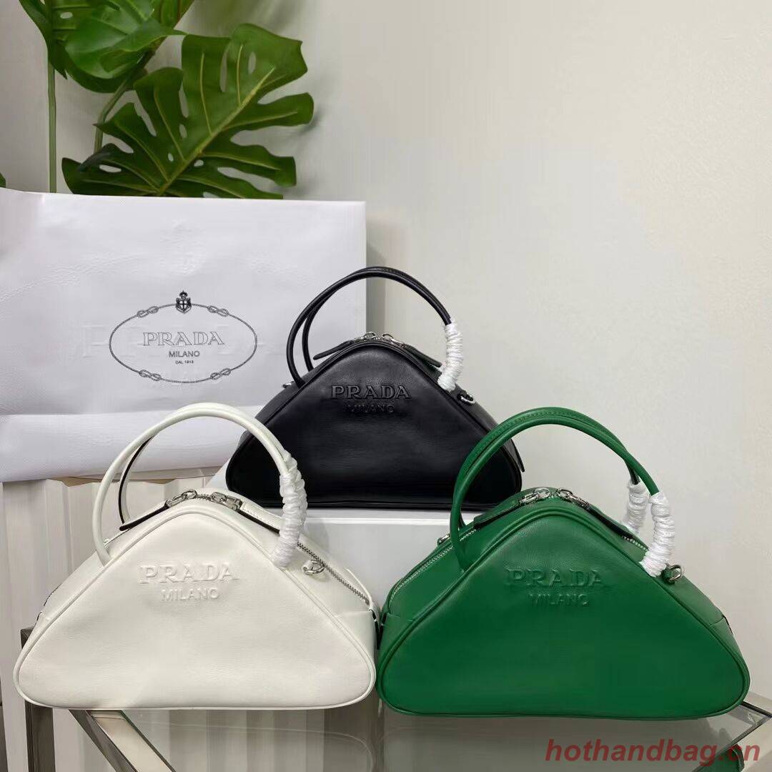 Prada Leather Triangle bag 1BB082 yellow Prada Leather Triangle bag 1BB082 yellow