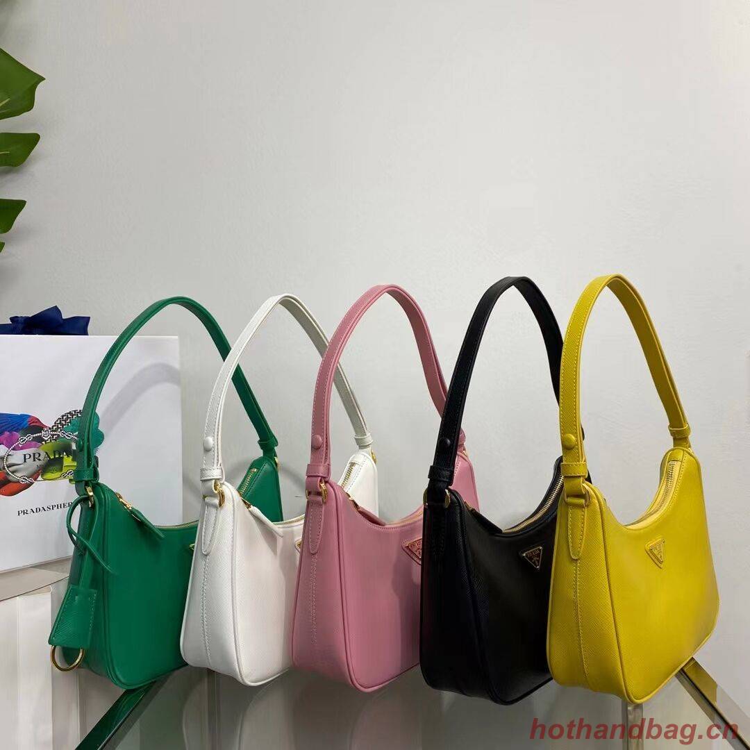 Prada Small Saffiano leather shoulder bag 1BD330 yellow Prada Small Saffiano leather shoulder bag 1BD330 yellow