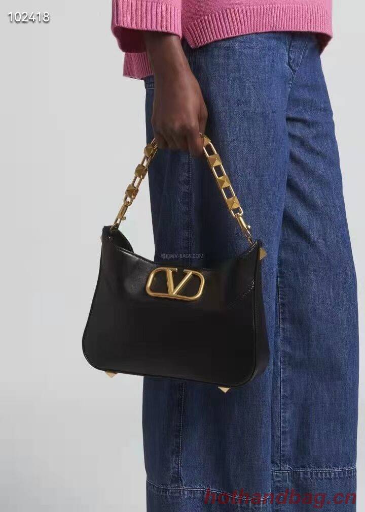 VALENTINO GARAVANI Loco Calf leather bag V2028 black VALENTINO GARAVANI Loco Calf leather bag V2028 black
