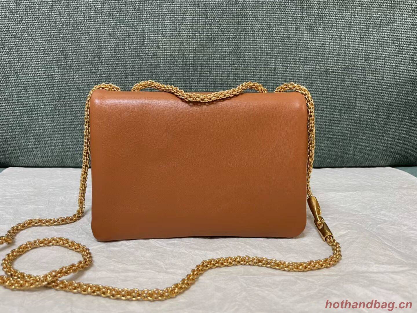 VALENTINO GARAVANI One Stud Sheepskin Shoulder Bag XW0B0K21 Caramel VALENTINO GARAVANI One Stud Sheepskin Shoulder Bag XW0B0K21 Caramel