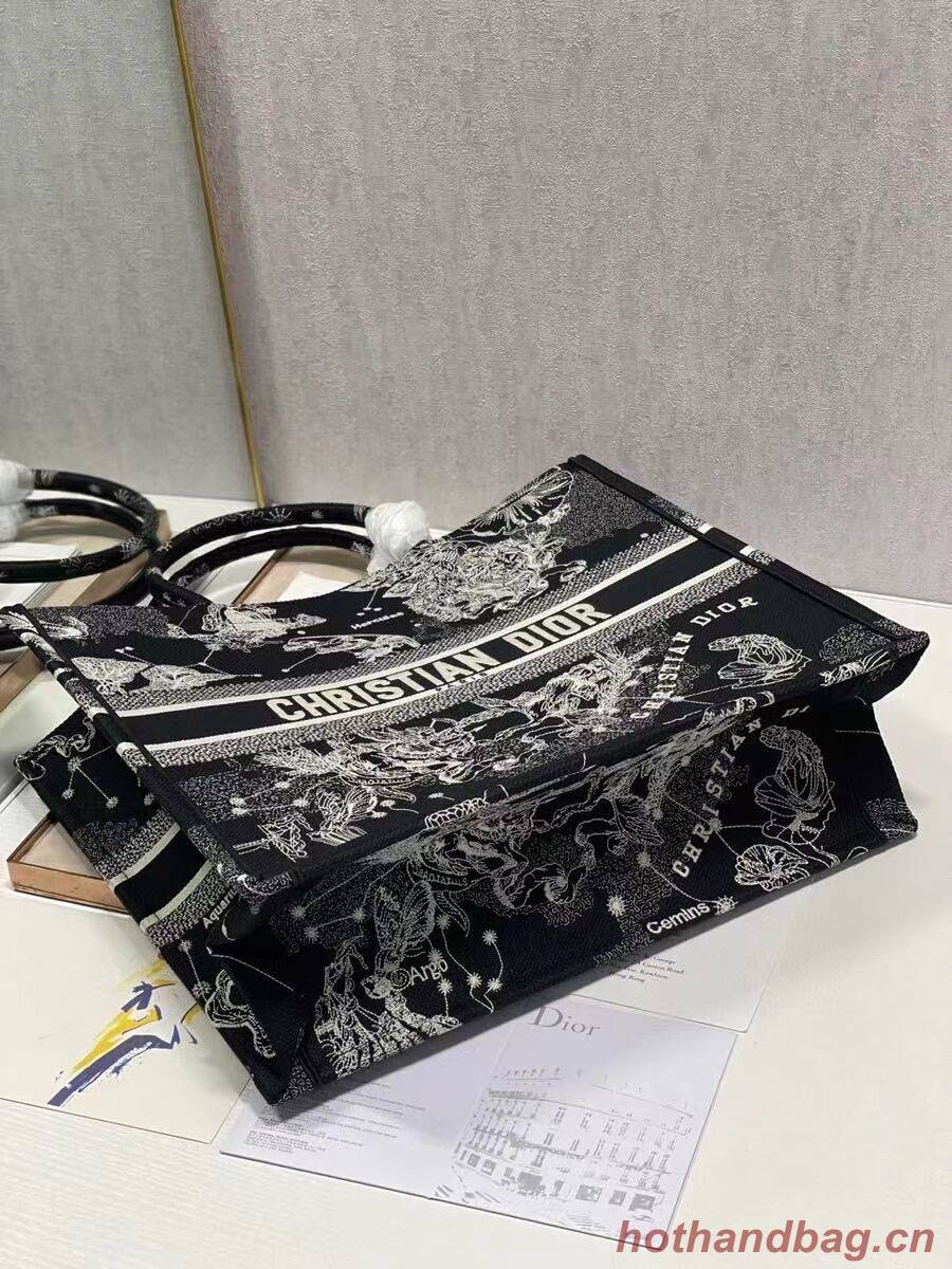 DIOR BOOK TOTE Embroidery C1286-31 black DIOR BOOK TOTE Embroidery C1286-31 black