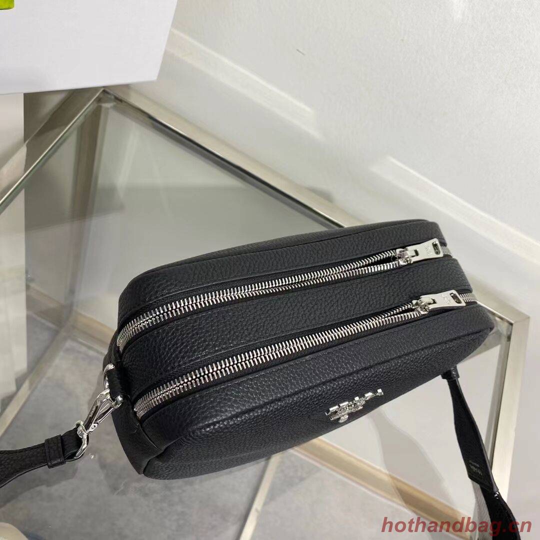 Prada Leather bag with shoulder strap 1BH082 black Prada Leather bag with shoulder strap 1BH082 black