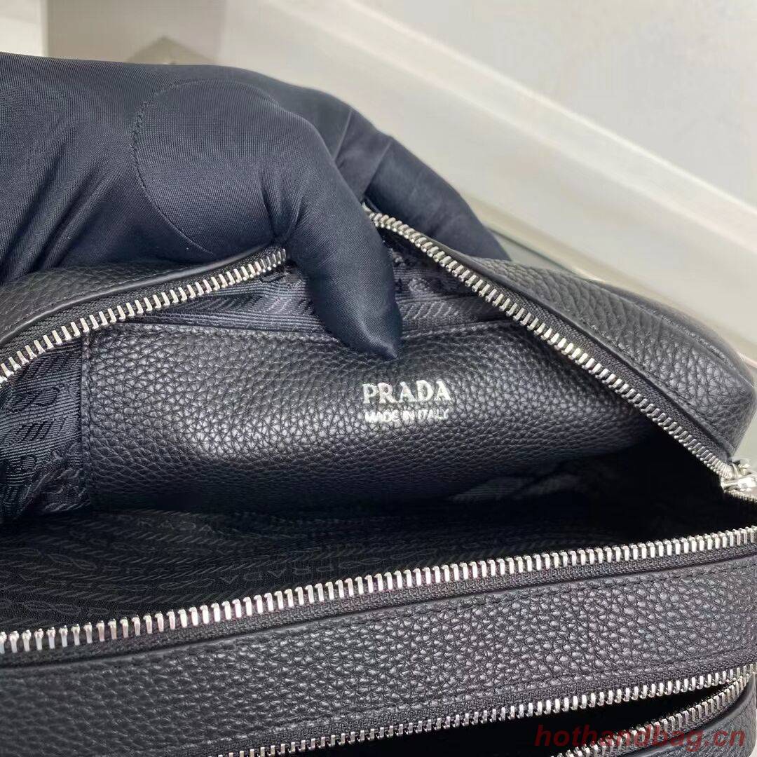 Prada Leather bag with shoulder strap 1BH082 black Prada Leather bag with shoulder strap 1BH082 black