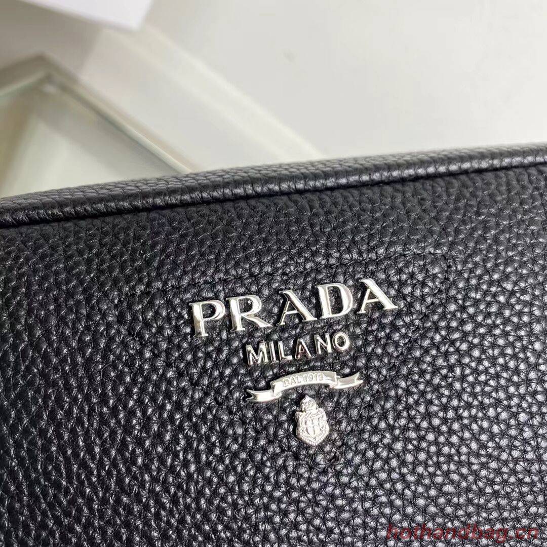 Prada Leather bag with shoulder strap 1BH082 black Prada Leather bag with shoulder strap 1BH082 black