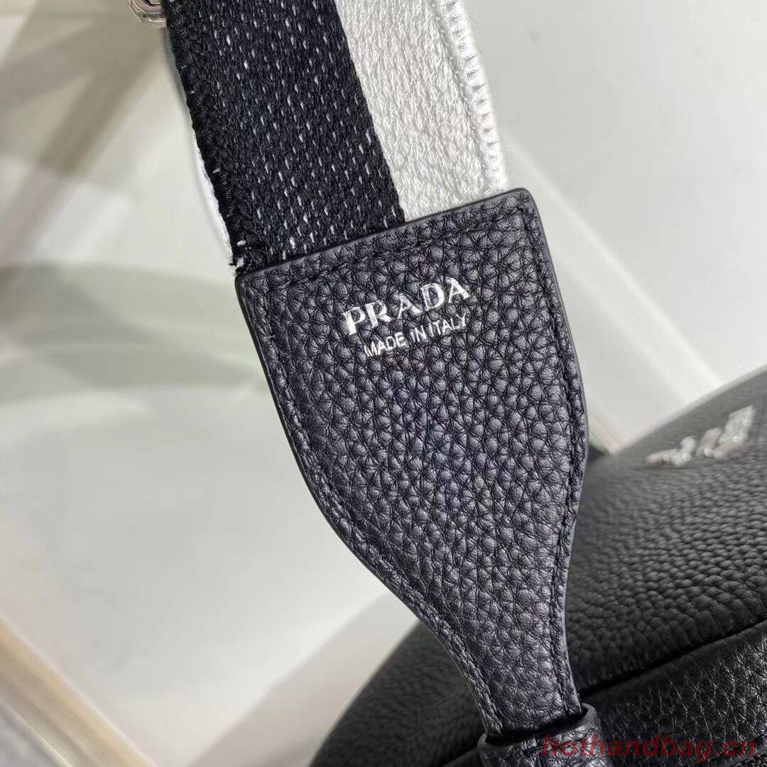 Prada Leather bag with shoulder strap 1BH082 black Prada Leather bag with shoulder strap 1BH082 black