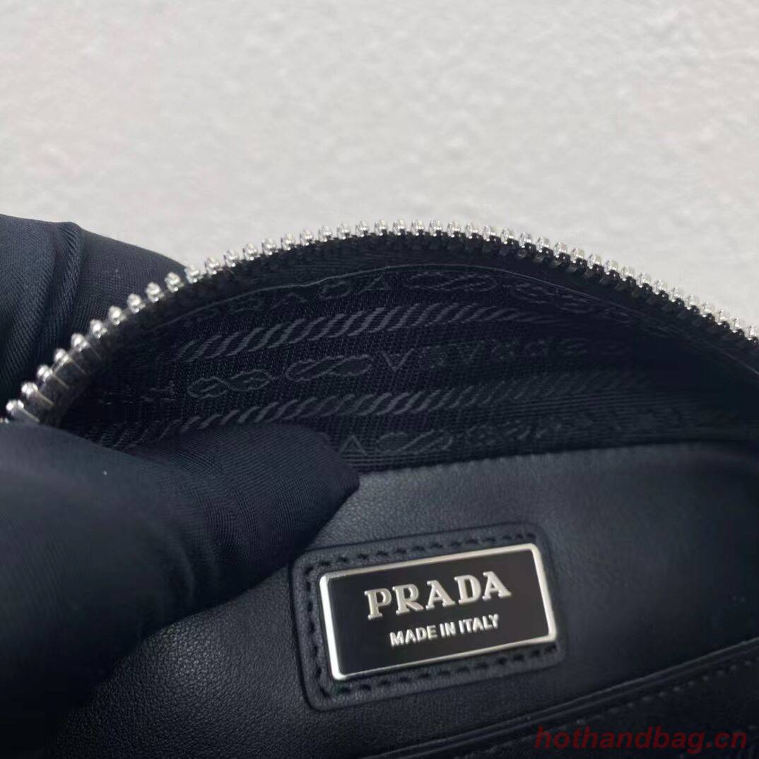 Prada Leather bag with shoulder strap 2BQ354 black Prada Leather bag with shoulder strap 2BQ354 black