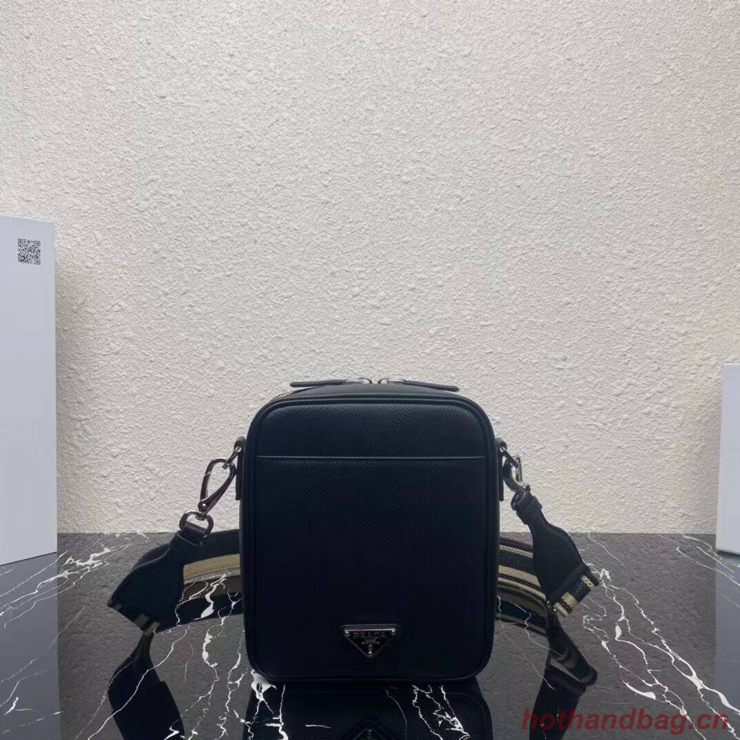 Prada Leather bag with shoulder strap 2BQ354 black Prada Leather bag with shoulder strap 2BQ354 black