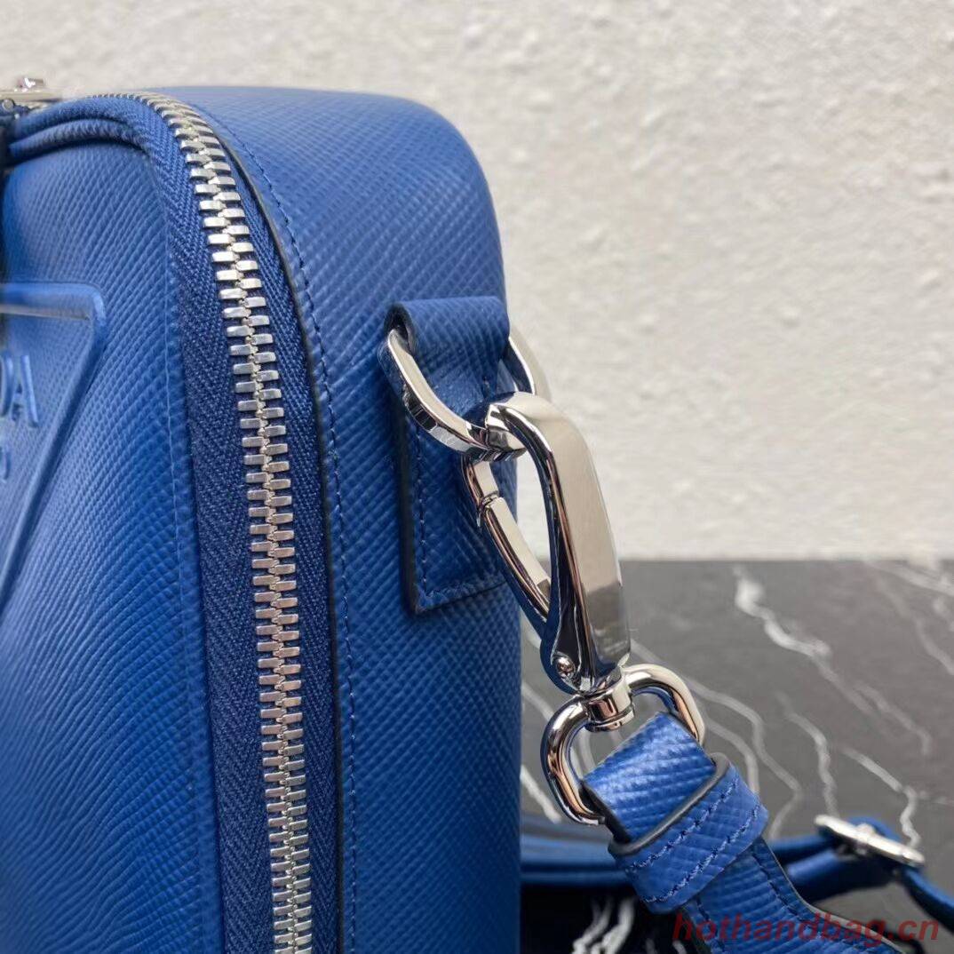 Prada Leather bag with shoulder strap 2BQ354 blue Prada Leather bag with shoulder strap 2BQ354 blue