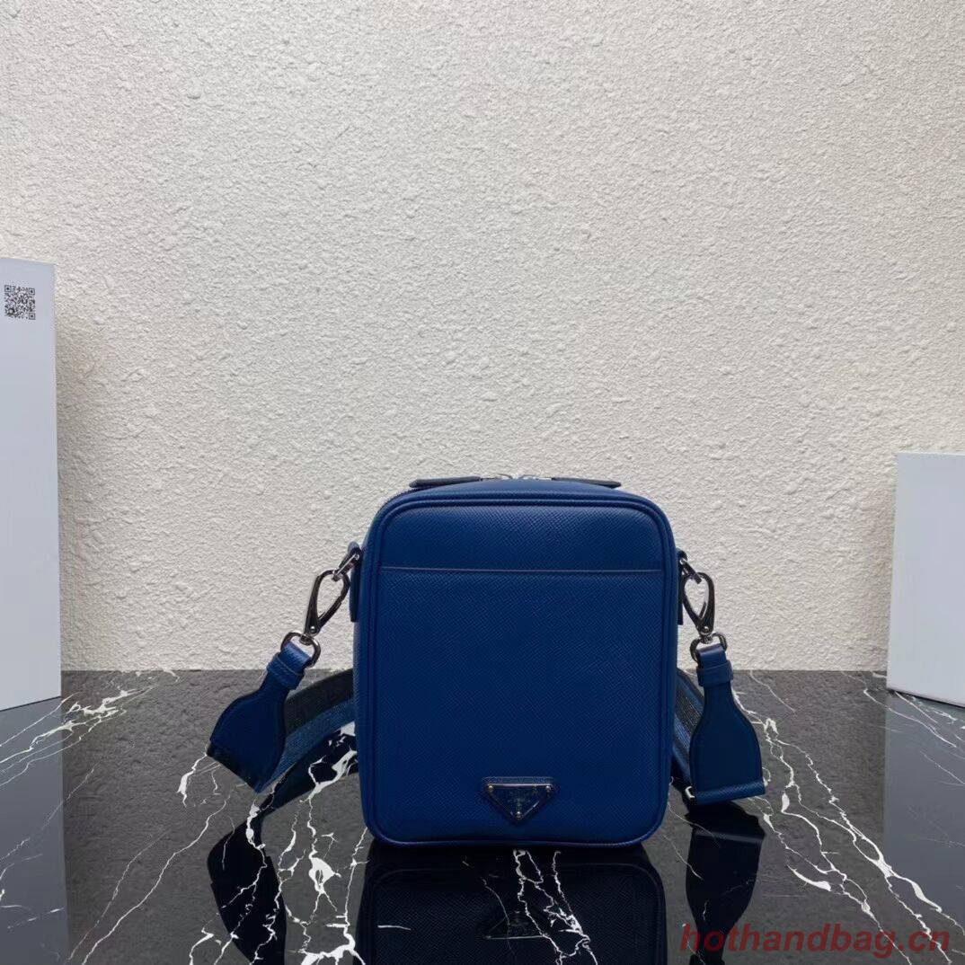 Prada Leather bag with shoulder strap 2BQ354 blue Prada Leather bag with shoulder strap 2BQ354 blue