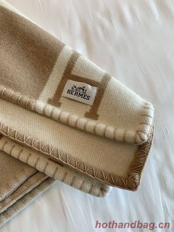 Hermes Lambswool&Cashmere Shawl&Blanket HMB00007 Hermes Lambswool&Cashmere Shawl&Blanket HMB00007