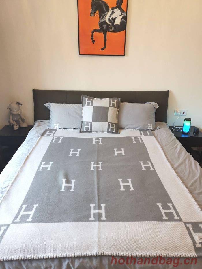 Hermes Lambswool&Cashmere Shawl&Blanket HMB00012 Hermes Lambswool&Cashmere Shawl&Blanket HMB00012