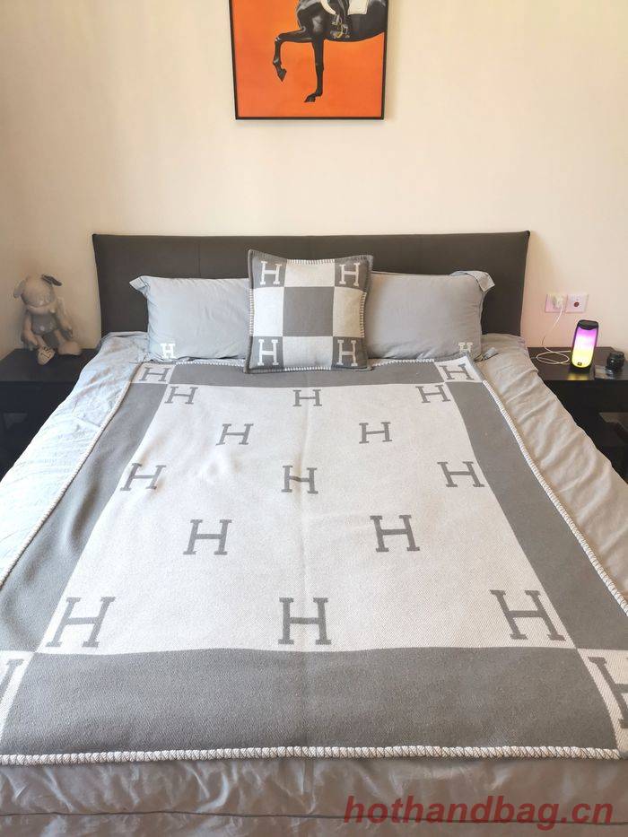 Hermes Lambswool&Cashmere Shawl&Blanket HMB00012 Hermes Lambswool&Cashmere Shawl&Blanket HMB00012