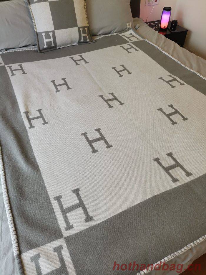 Hermes Lambswool&Cashmere Shawl&Blanket HMB00012 Hermes Lambswool&Cashmere Shawl&Blanket HMB00012