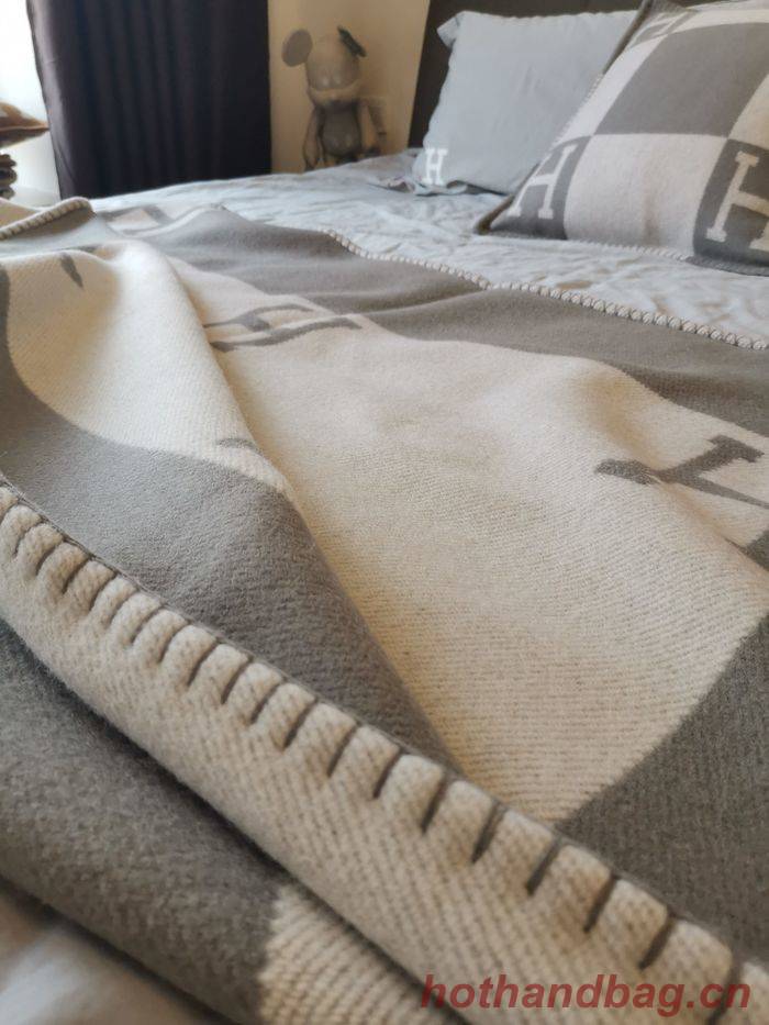 Hermes Lambswool&Cashmere Shawl&Blanket HMB00012 Hermes Lambswool&Cashmere Shawl&Blanket HMB00012