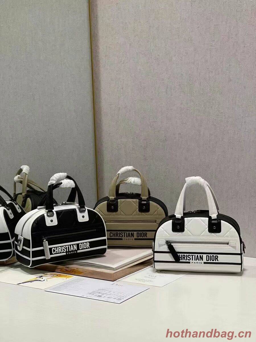 DIOR medium Embossing leather tote Bag C9178A black DIOR medium Embossing leather tote Bag C9178A black