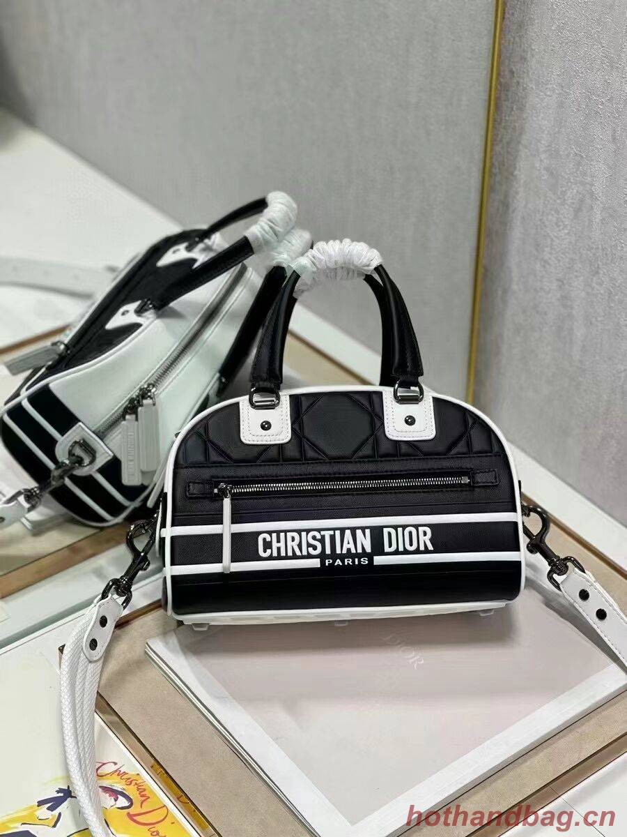 DIOR medium Embossing leather tote Bag C9178A black DIOR medium Embossing leather tote Bag C9178A black